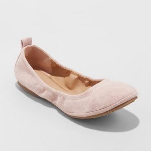 Blush colored flats